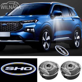 WILNARA HD Side Rear View Mirror Puddle Lights for Ford