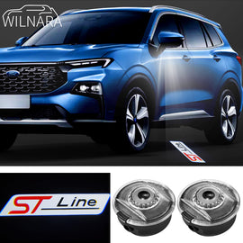 WILNARA HD Side Rear View Mirror Puddle Lights for Ford