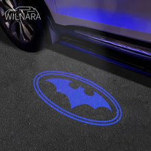 Load image into Gallery viewer, 2PCS WILNARA HD Side Rear View Mirror Puddle Batman Logo Led Shadow Ghost Lights Lamps Projector for Ford