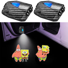 Load image into Gallery viewer, WILNARA 2X Moving Cartoon Wireless Car LED Door Light Doraemon Logo Welcome Shadow Projector