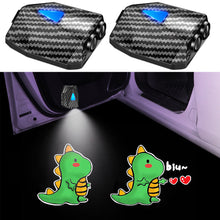 Load image into Gallery viewer, WILNARA 2X Moving Cartoon Wireless Car LED Door Light Doraemon Logo Welcome Shadow Projector