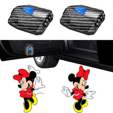 Load image into Gallery viewer, WILNARA 2X Moving Cartoon Wireless Car LED Door Light Doraemon Logo Welcome Shadow Projector