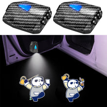 Load image into Gallery viewer, WILNARA 2X Moving Cartoon Wireless Car LED Door Light Doraemon Logo Welcome Shadow Projector