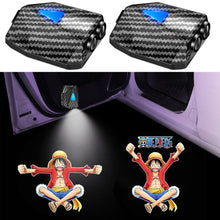 Load image into Gallery viewer, WILNARA 2X Moving Cartoon Wireless Car LED Door Light Doraemon Logo Welcome Shadow Projector