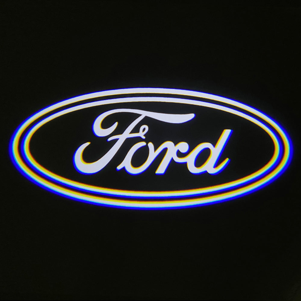 2PCS WILNARA HD Side Rear View Mirror Puddle Ford Logo Led Shadow Ghost Lights Lamps Projector for Ford