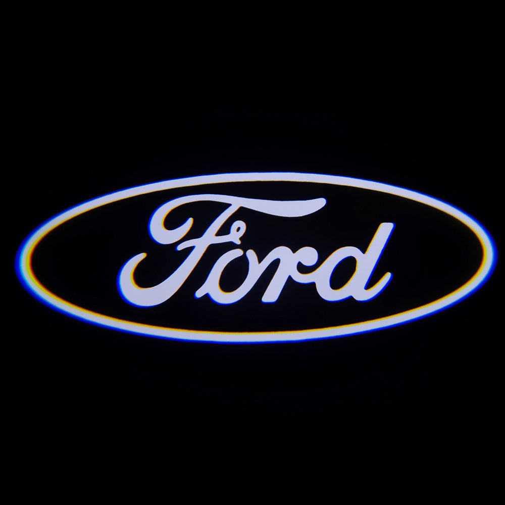 2PCS WILNARA HD Side Rear View Mirror Puddle Ford Logo Led Shadow Ghost Lights Lamps Projector for Ford