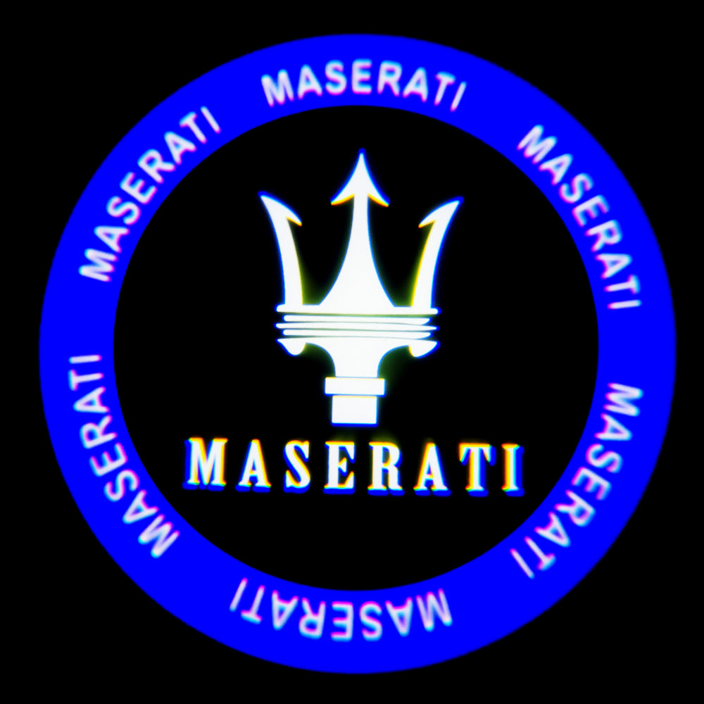 Wilnara 2X Maserati Logo Door Lights LED Projector Ghost Shadow For Maserati Ghibili GT MC Quattroporte Levante Levante