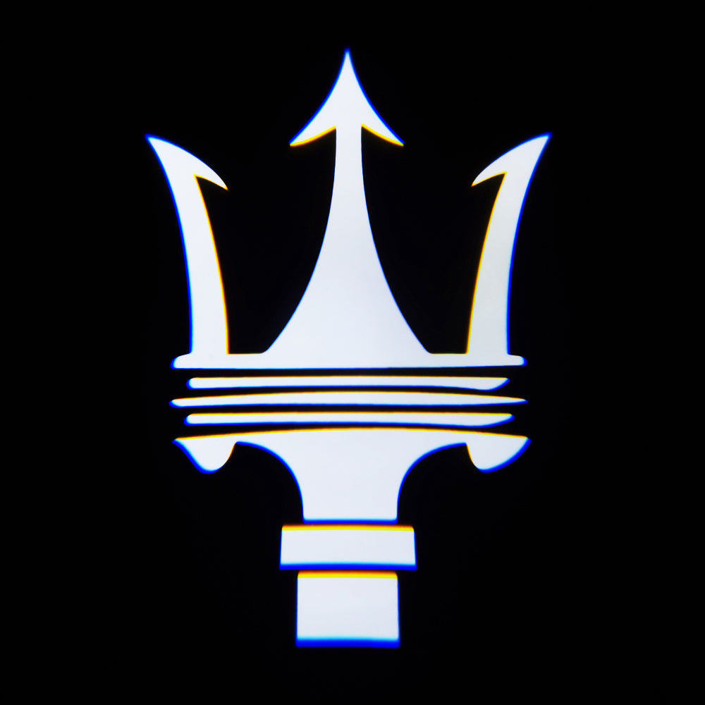 Wilnara 2X Maserati Logo Door Lights LED Projector Ghost Shadow For Maserati Ghibili GT MC Quattroporte Levante Levante
