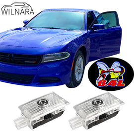 WILNARA Car Door Killer Bee Logo for Dodge Charger Car Door LED Logo Courtesy Step Lamp Projector Ghost Shadow Puddle Light for Dodge SRT R/T SXT GT