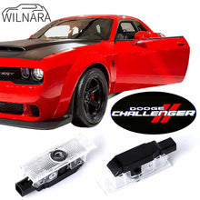 Load image into Gallery viewer, WILNARA Car Door Logo for Dodge Challenger Projector Ghost Shadow Courtesy Light Welcome Light for Dodge Challenger Scat Pack RT SRT SXT GT SE